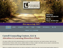 Tablet Screenshot of carrollcounseling.com